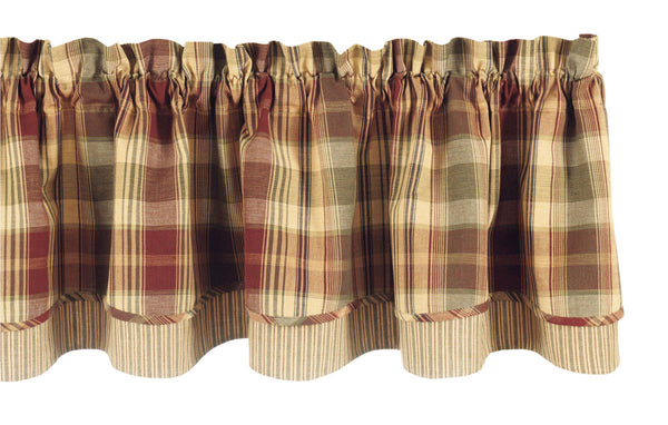 Saffron Lined Layered Valance