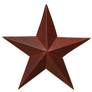 Burgundy Barn Star, 12 in.