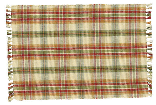 Lemon Pepper Placemats! Combining the zesty colors of mustard, honey, cream, green & red