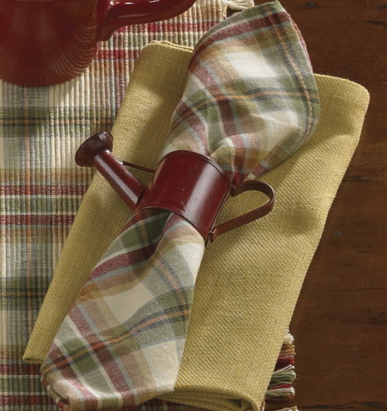  Lemon Pepper Napkins! Combining the zesty colors of mustard, honey, cream, green & red 