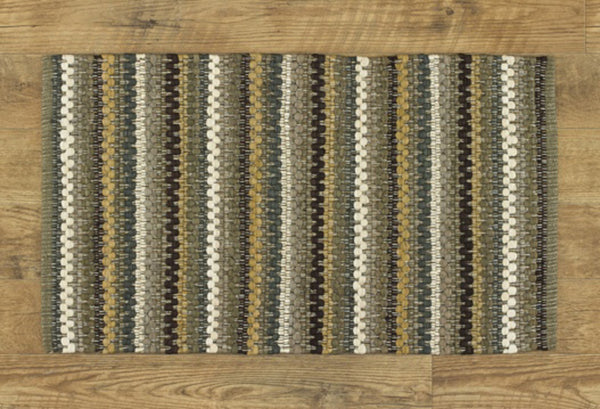 Mineral Stripe Rag Rug - 24" x 38"