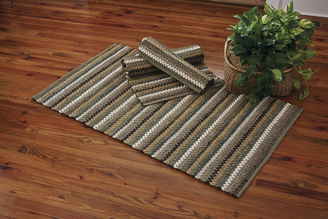 Mineral Stripe Rag Rug - 24" x 38"
