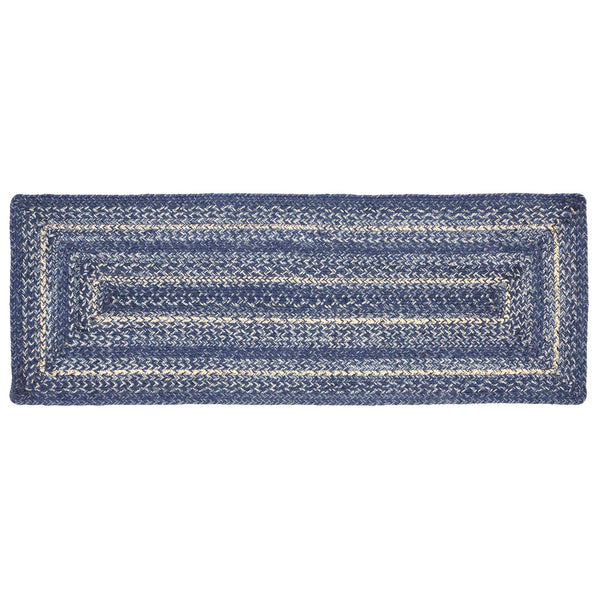 Great Falls Blue Jute Rect Runner 13x36
