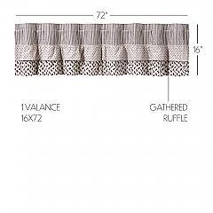 Florette Ruffled Valance 16x72