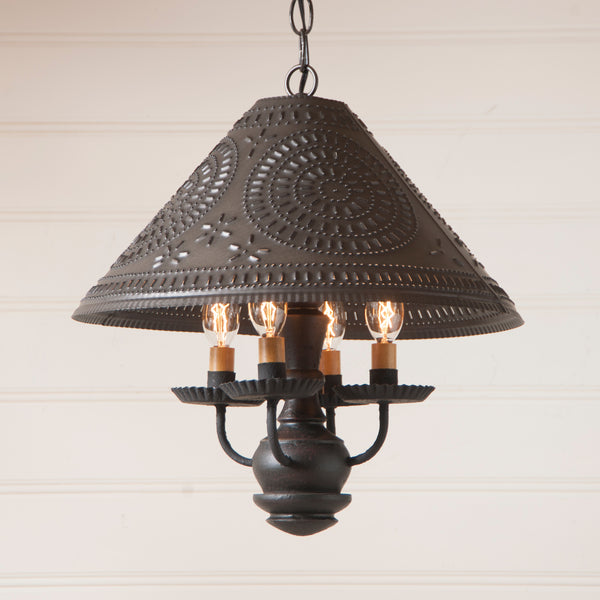 Homespun Country Shade Lights Black Primitive Country Farmhouse Lighting Kitchen Bath Home Décor & Acessories