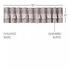 Florette Ruffled Valance 16x90