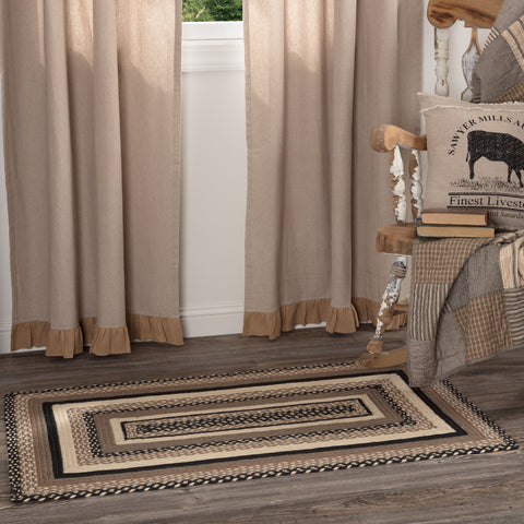 Sawyer Mill Charcoal Jute Rug Rect w/ Pad 27x48