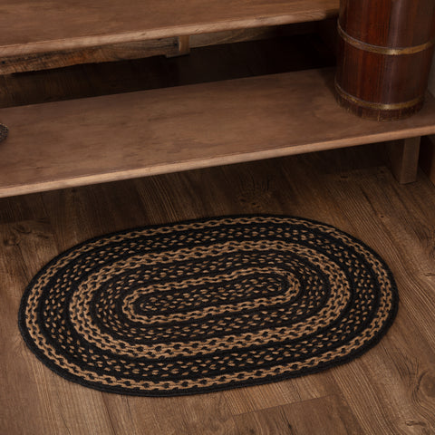 Farmhouse Jute Rug Oval w/ Pad 20x30