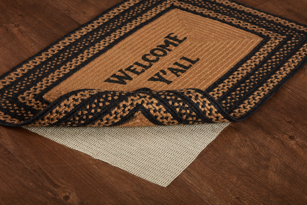 Farmhouse Jute Rug Rect Stencil Welcome Y'all 20x30