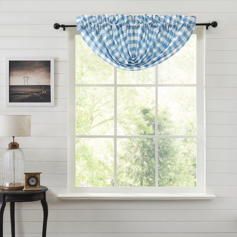 100% Cotton Face, Cotton Lining. Hanging Method: 3.25" Rod Pocket plus Hanging Loops. Machine Wash, Tumble Dry Low, Iron Safe. 15" x 60". Visit website for FREE s/h & discount offers. Primitive Country Farmhouse.