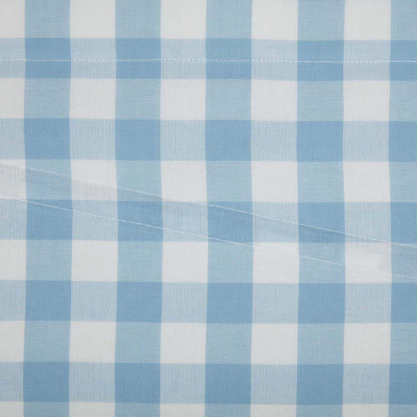 Annie Buffalo Blue Check Prairie Swag Set of 2 36x36x18