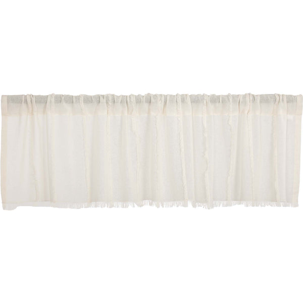 Tobacco Cloth Antique White Patchwork Valance 16x60