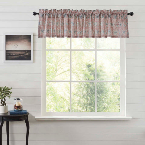 Bring your romantic fairytale cottage vision to life with our Kaila Floral Valance 16x90. This dusty rose, navy, and creme curtain set is beautifully decorated with a bold floral print that adds rustic romance and heartwarming, cozy cottage vibes. Visit website for FREE s/h & discount offers.