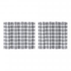 Sawyer Mill Black Plaid Tier Set of 2 L24xW36