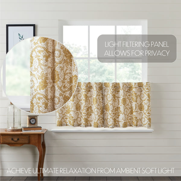 Dorset Gold Floral Tier Set of 2 L24xW36 - Final Sale