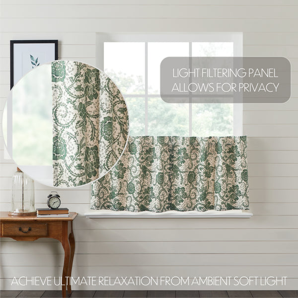 Dorset Green Floral Tier Set of 2 L24xW36 - Final Sale