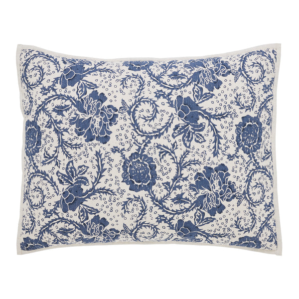 Dorset Navy Floral Standard Sham 21x27 - Final Sale