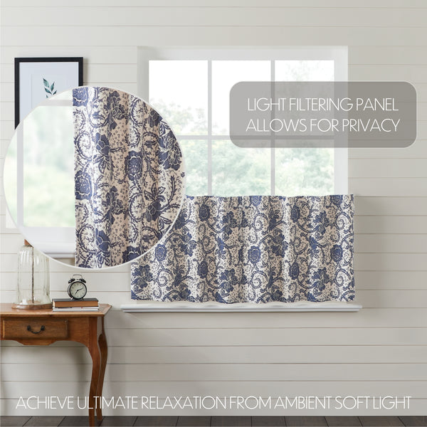 Dorset Navy Floral Tier Set of 2 L24xW36 - Final Sale