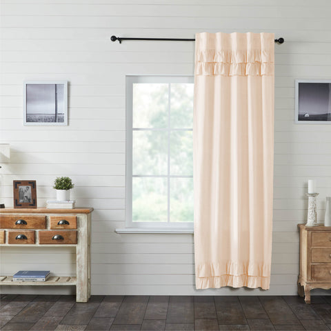 Simple Life Flax Natural Ruffled Panel 96x40