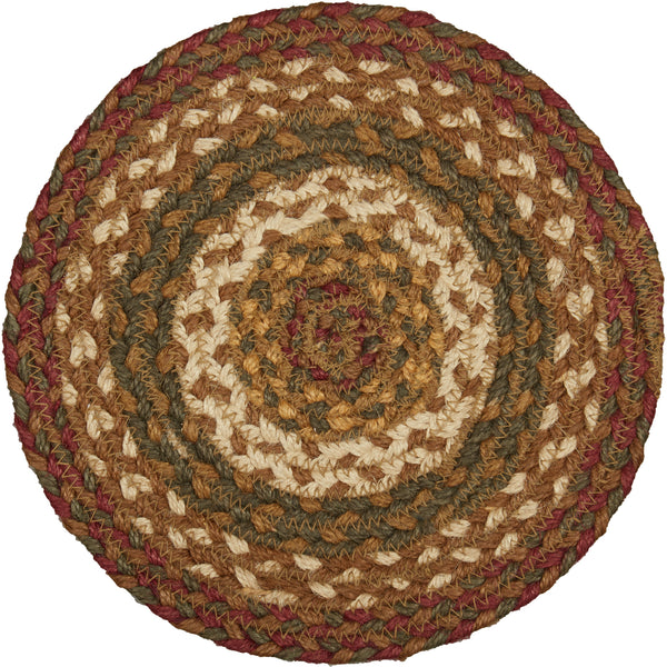 Tea Cabin Braided Jute Trivet 8 in.