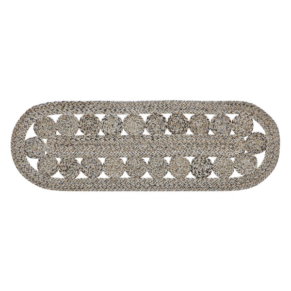 Celeste Blended Pebble Indoor/Outdoor Runner Oval 12x36