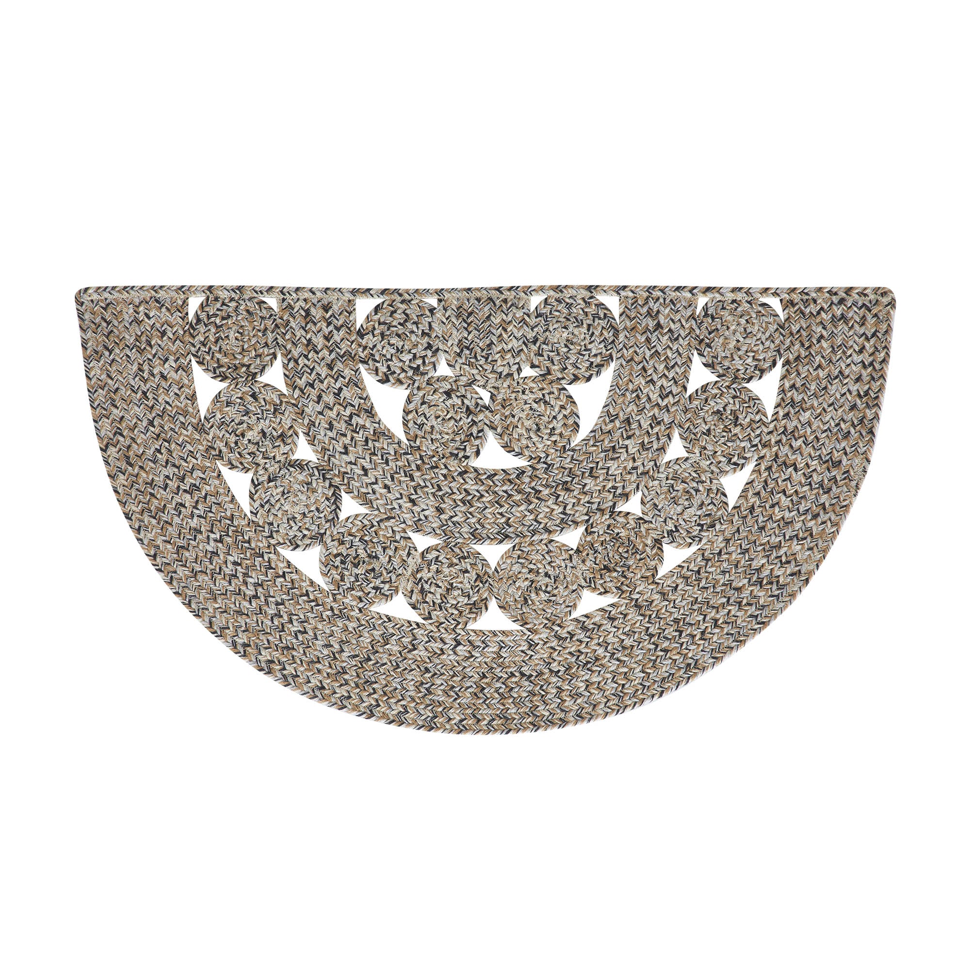 Half Loop Rug Celeste Blended Pebble Indoor/Outdoor Half Circle Rug 19.5x36 - Allyson ...