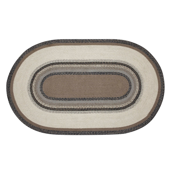 Floral Vine Jute Oval Rug 36x60
