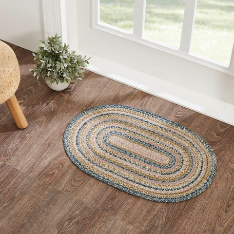 Kaila Jute Rugs, Create a bright, springtime look for your entryway with soft shades of blue and pink with a seasonal design in a curl-resistant jute blend
