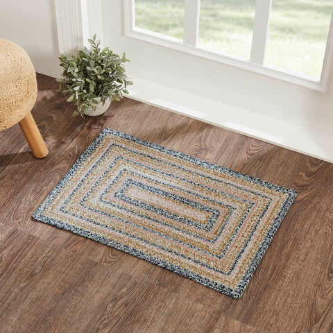Kaila Jute Rugs, Create a bright, springtime look for your entryway with soft shades of blue and pink with a seasonal design in a curl-resistant jute blend 