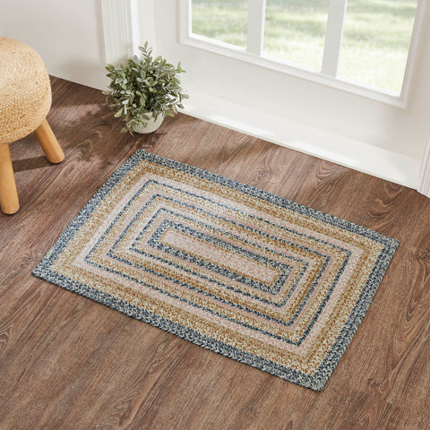 Kaila Jute Rugs, Create a bright, springtime look for your entryway with soft shades of blue and pink with a seasonal design in a curl-resistant jute blend