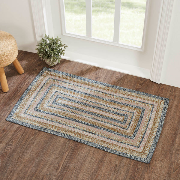 Kaila Jute Rugs, Create a bright, springtime look for your entryway with soft shades of blue and pink with a seasonal design in a curl-resistant jute