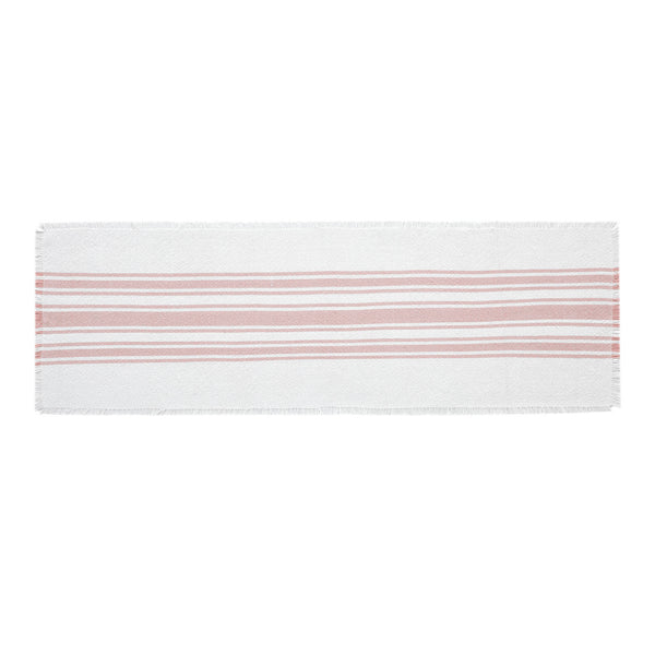 Antique White Stripe Coral Indoor/Outdoor Runner 12x36