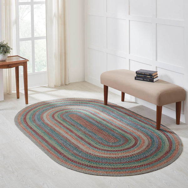 Multi Jute Rug Oval 60x96 - Allysons Place