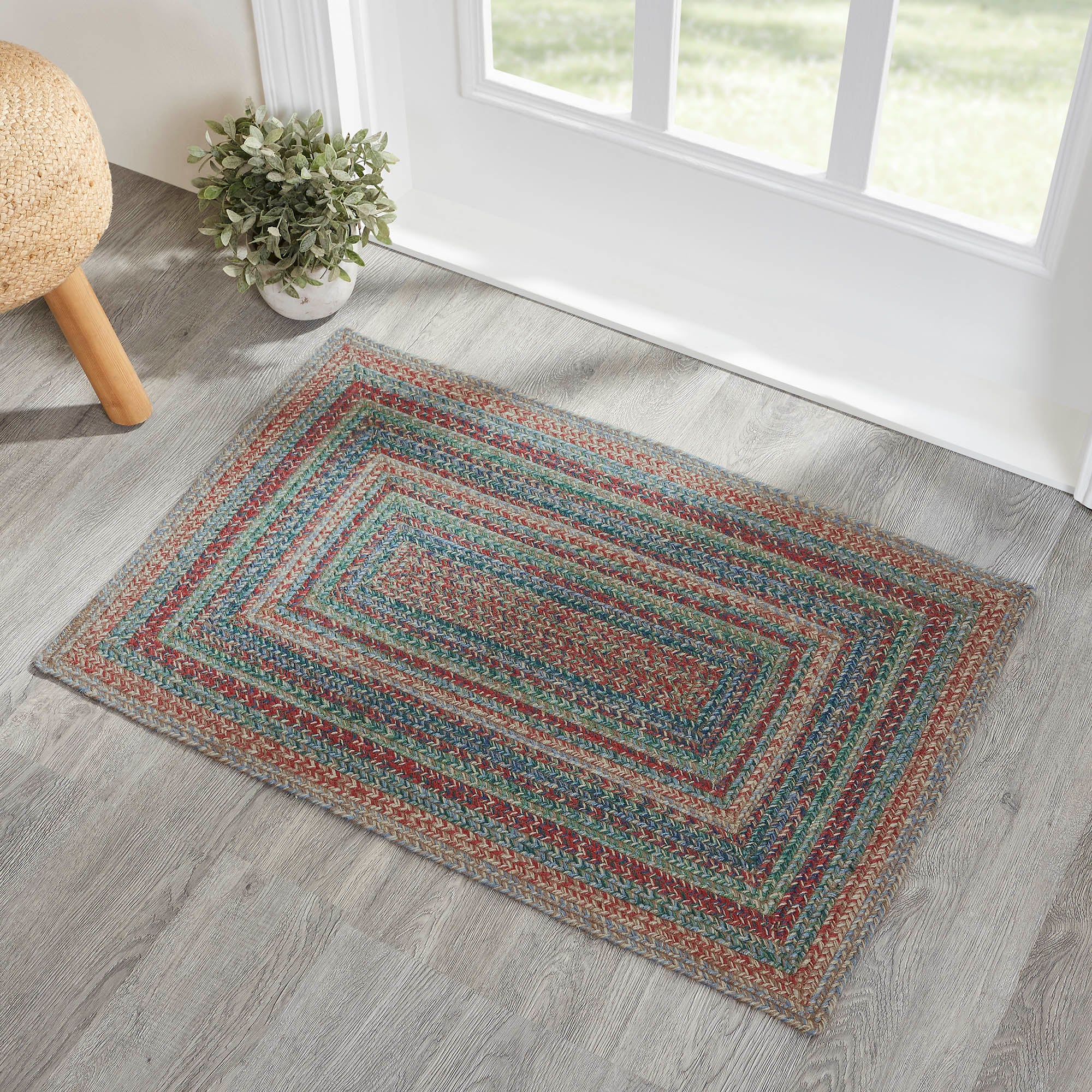 Multi Jute Rug Rect w/ Pad 24x36 - Allysons Place