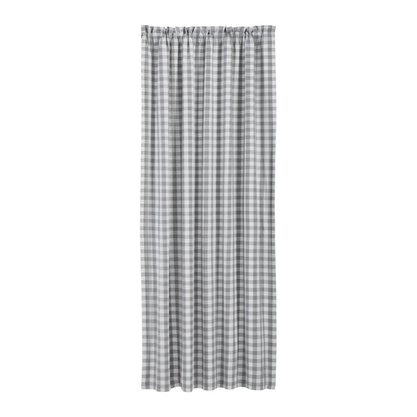 Annie Buffalo Grey Check Blackout Panel 84x50
