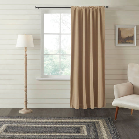 Burlap Natural Window, Blackout Window, Curtain Panels  features deep tan burlap curtains for every window and bedroom accents with rustic, cottage-style charm.