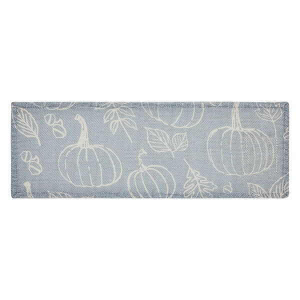 Silhouette Pumpkin Grey Runner 8x24