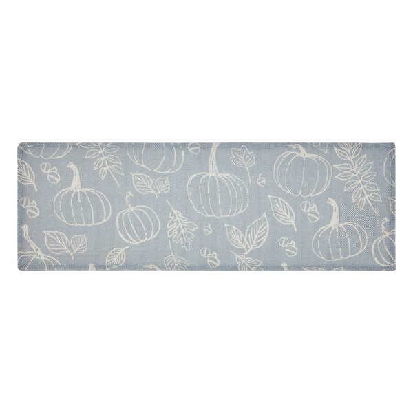 Silhouette Pumpkin Grey Runner 12x36