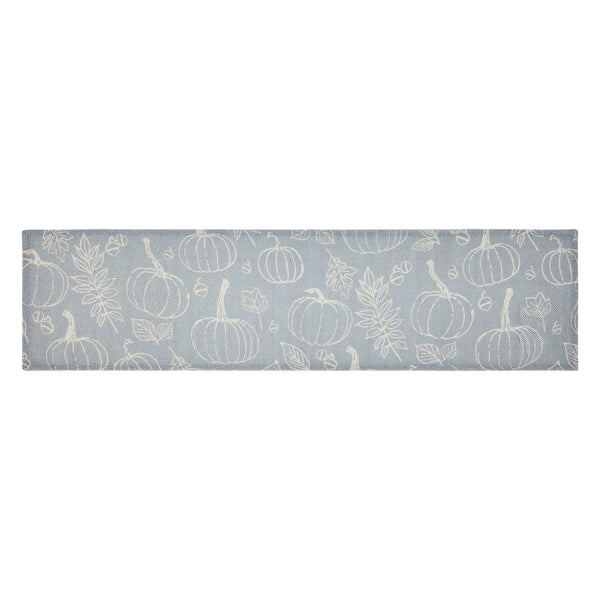 Silhouette Pumpkin Grey Runner 12x48