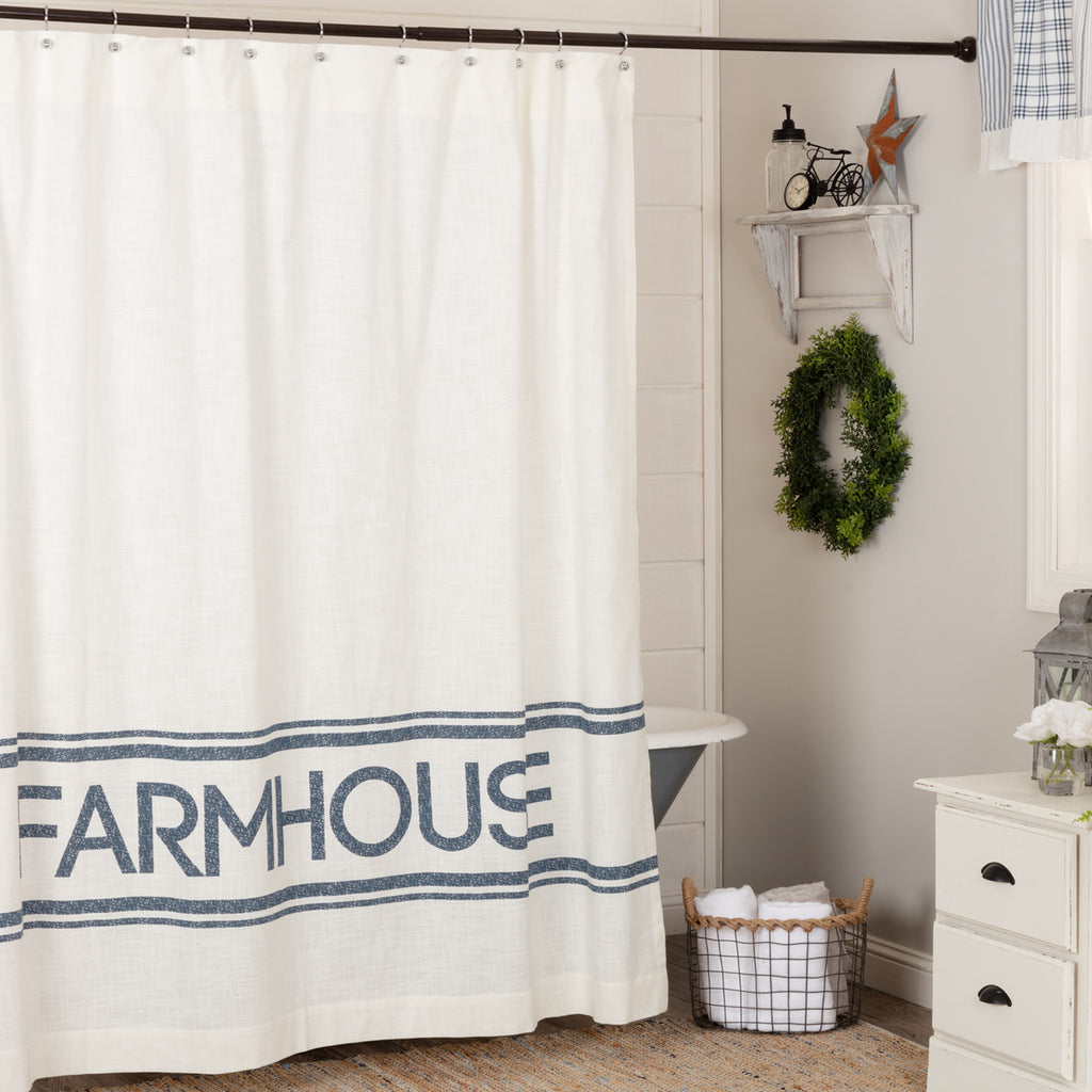 Seasonal Farmhouse Shower buying Curtain