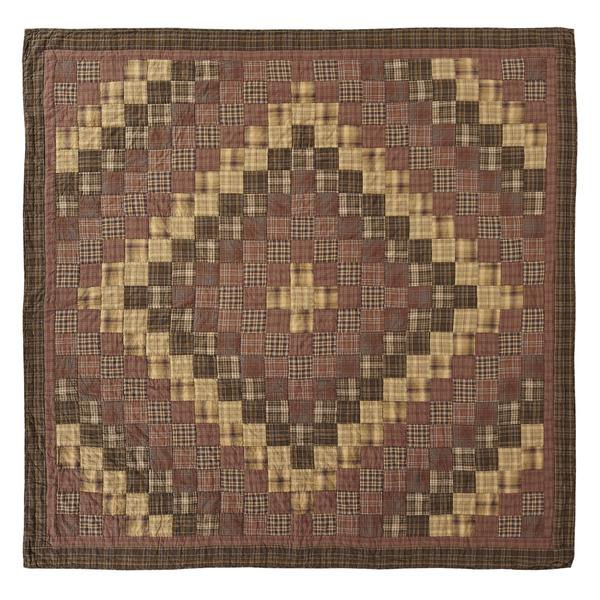 Prescott Luxury King Quilt 120Wx105L, Primitive Country Farmhouse Quilted Bedding Home Decor.