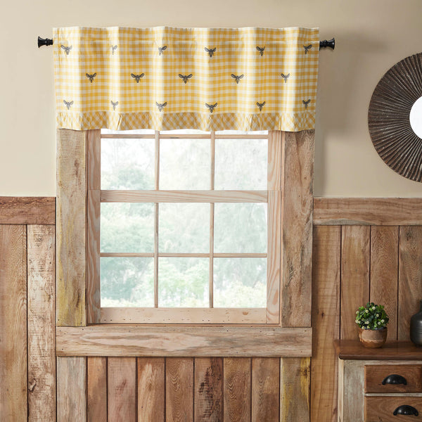 Buzzy Bees Ruffled Valance 18x60