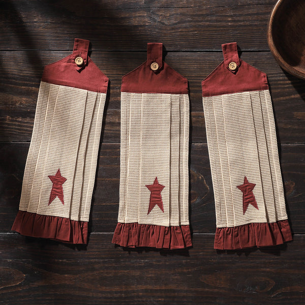 Connell Button Loop Tea Towel Set of 3 Allysons Place