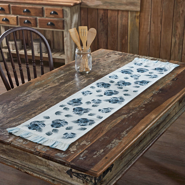 Finders Keepers Hydrangea Ruffled Runner 12x48