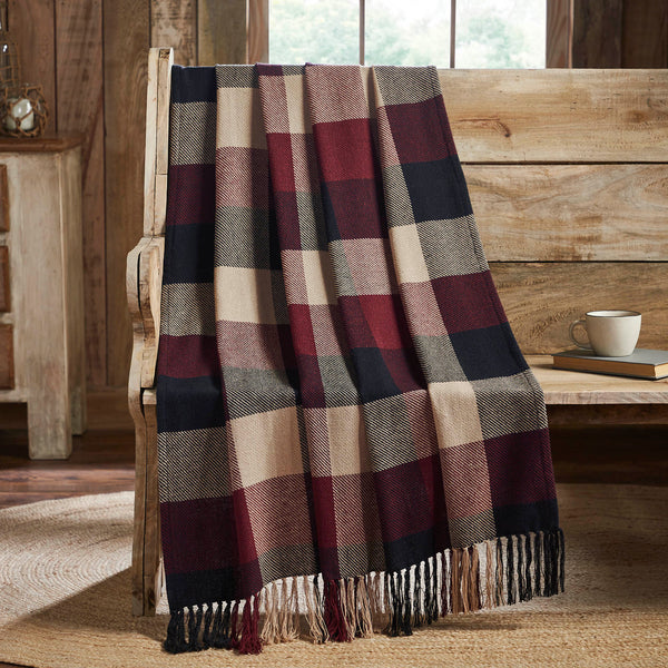 Heritage Check Pattern Heritage Farms Primitive Check Woven Throw 50x60 - Allyson’s Place ...