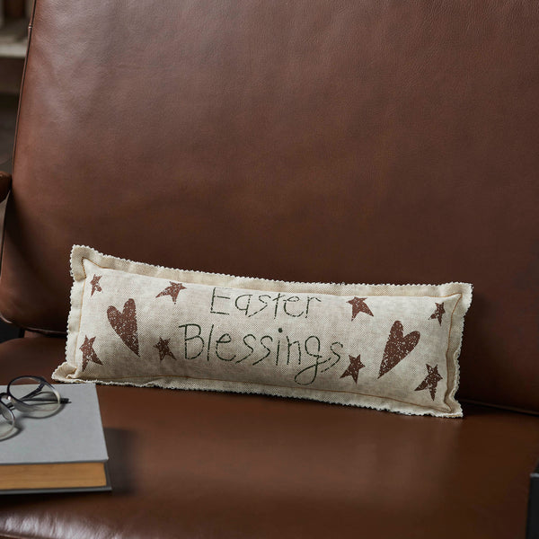 Spring In Bloom Easter Blessings Pillow 5x15