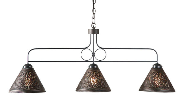 Large Franklin Hanging Punched Tin Country Island Light