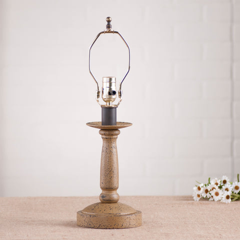 Textured Black 12" Shade Butcher's Chamberstick in Pearwood Primitive Country Farmhouse Lighting Kitchen Bath Home Décor & Acessories