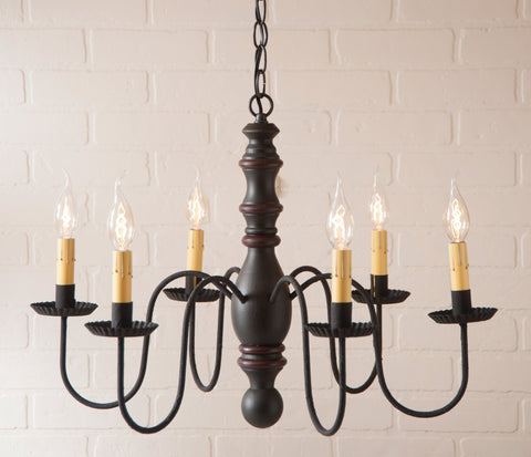 Manassas Country Chandelier Sturbridge Mustard Primitive Country Farmhouse Lighting Kitchen Bath Home Décor & Acessories