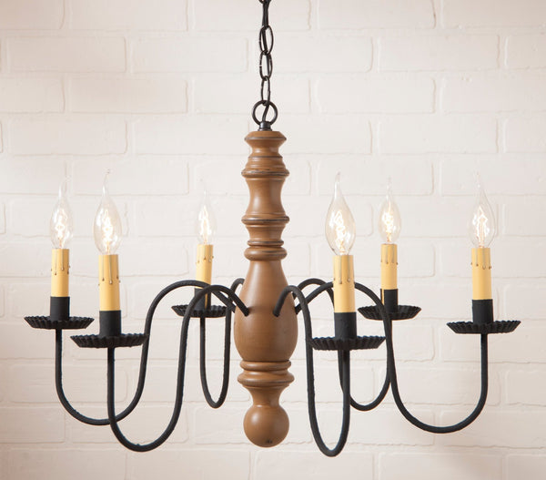 Manassas Country Chandelier Sturbridge Red Primitive Country Farmhouse Lighting Kitchen Bath Home Décor & Acessories